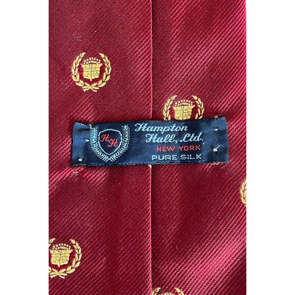 1980’s Vintage Cadillac Crest Embroidered 100% Silk Ties - Picture 5 of 5